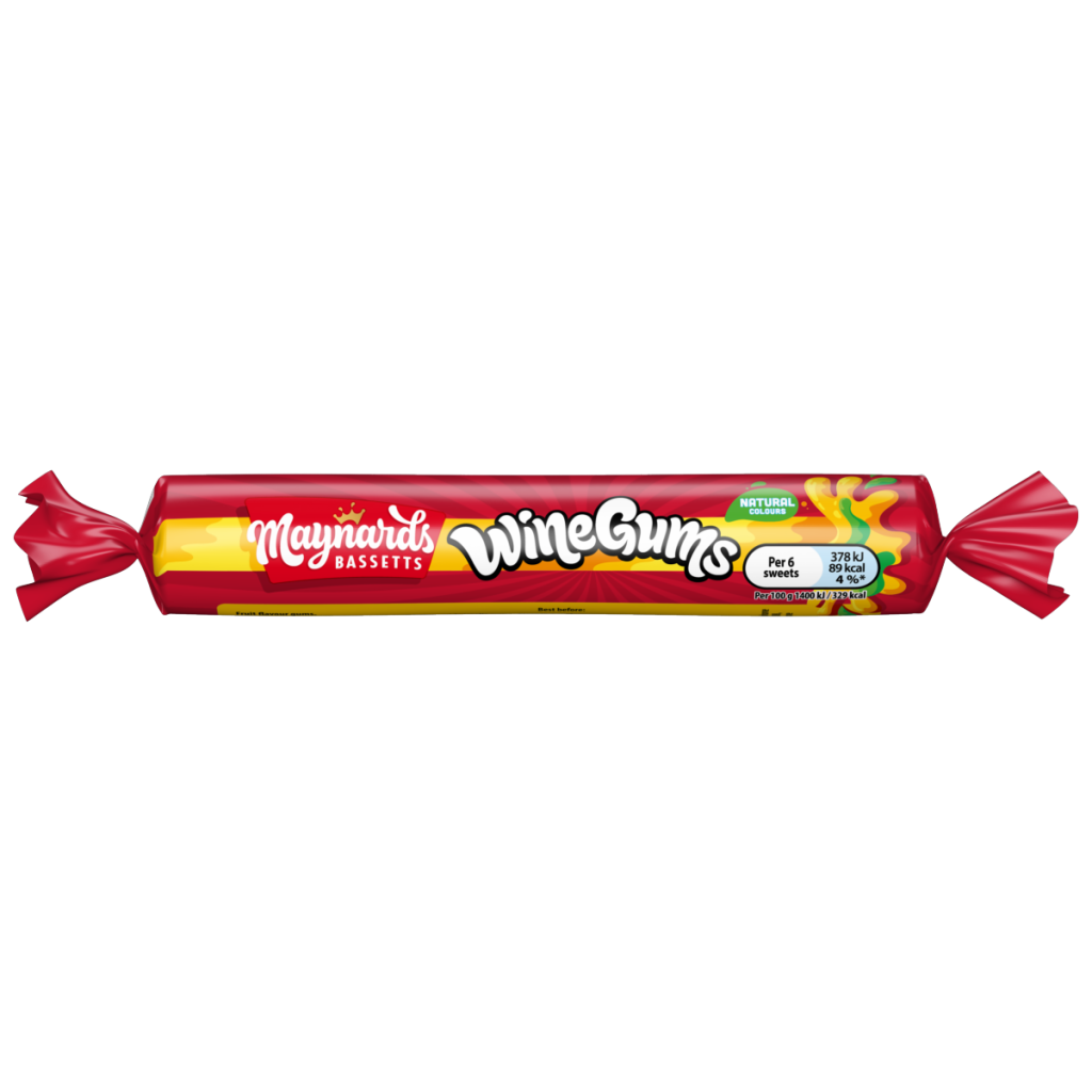 Maynards Bassetts Wine Gums Sweets Roll 52g