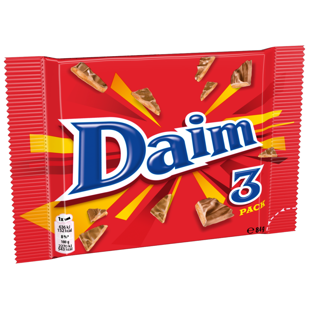 Daim Chocolate Bar 3 Pack Multipack 84g (3 x 28g)