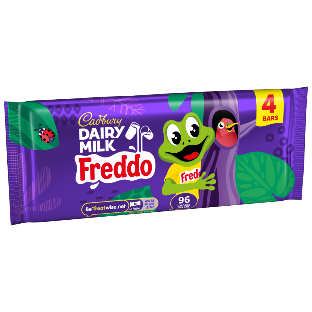 Cadbury Dairy Milk Freddo Chocolate Bar 4 Pack Multipack 72g (4 x 18g)