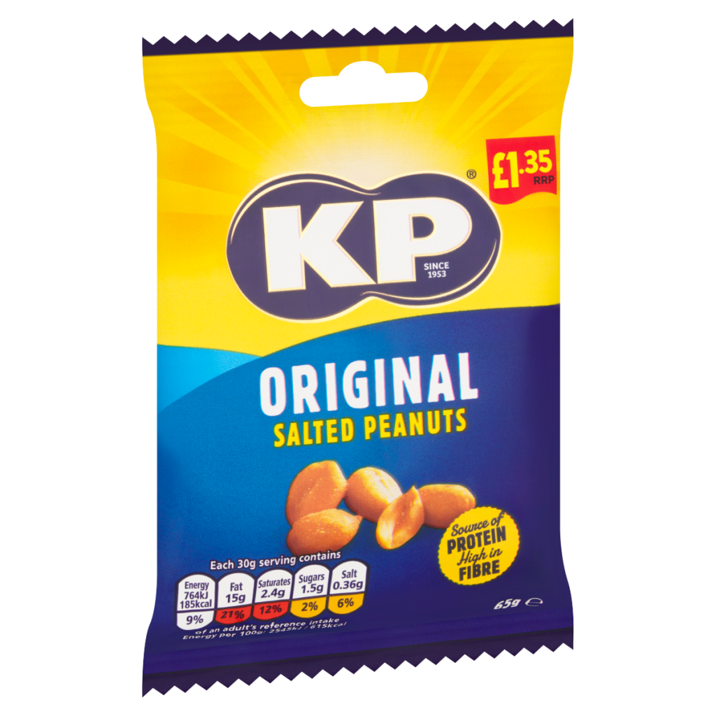 KP Original Salted Peanuts 65g
