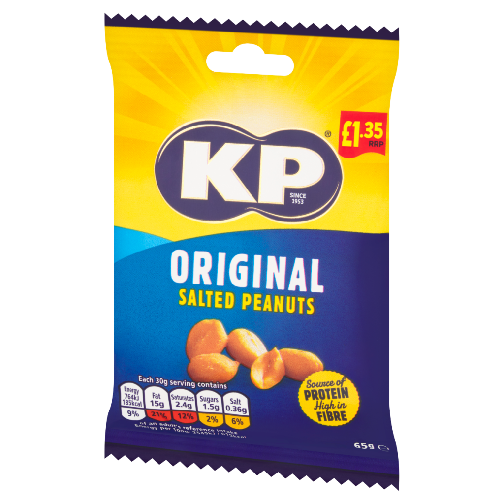 KP Original Salted Peanuts 65g