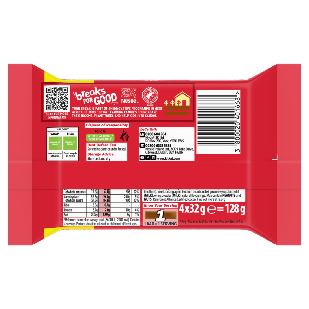 Kitkat Milk Chocolate 128g