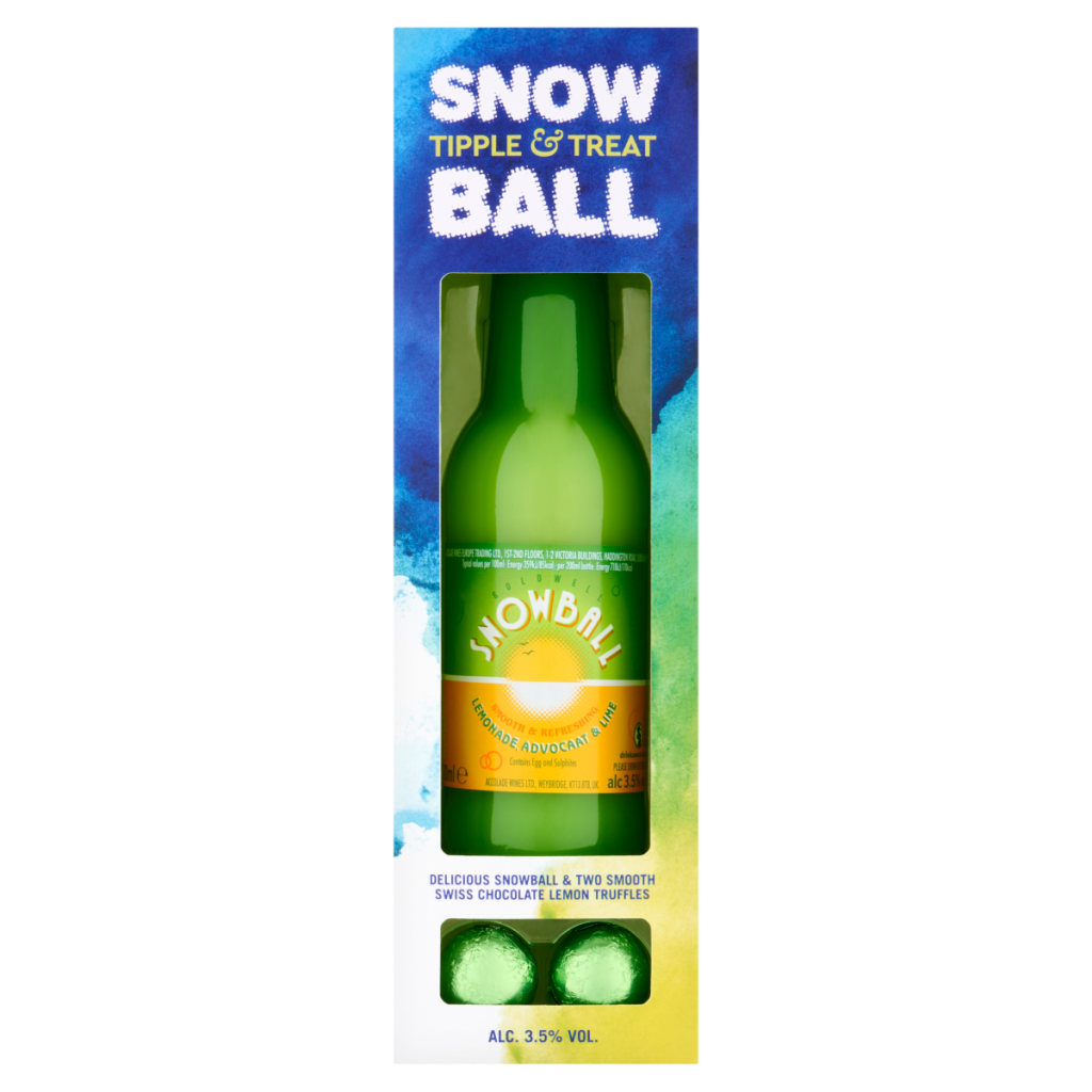 Tipple & Treat Delicious Snowball & Two Smooth Swiss Chocolate Lemon Truffles