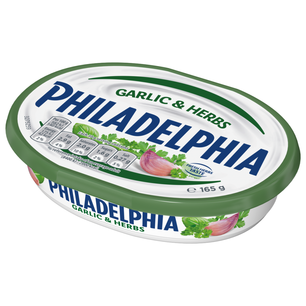 Philadelphia Garlic & Herbs Soft Cream Cheese 165g