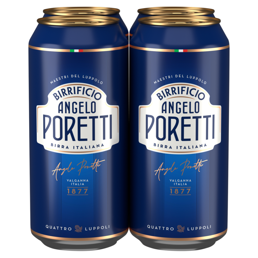 Birrificio Angelo Poretti Premium Lager Beer 4 x 440ml Cans