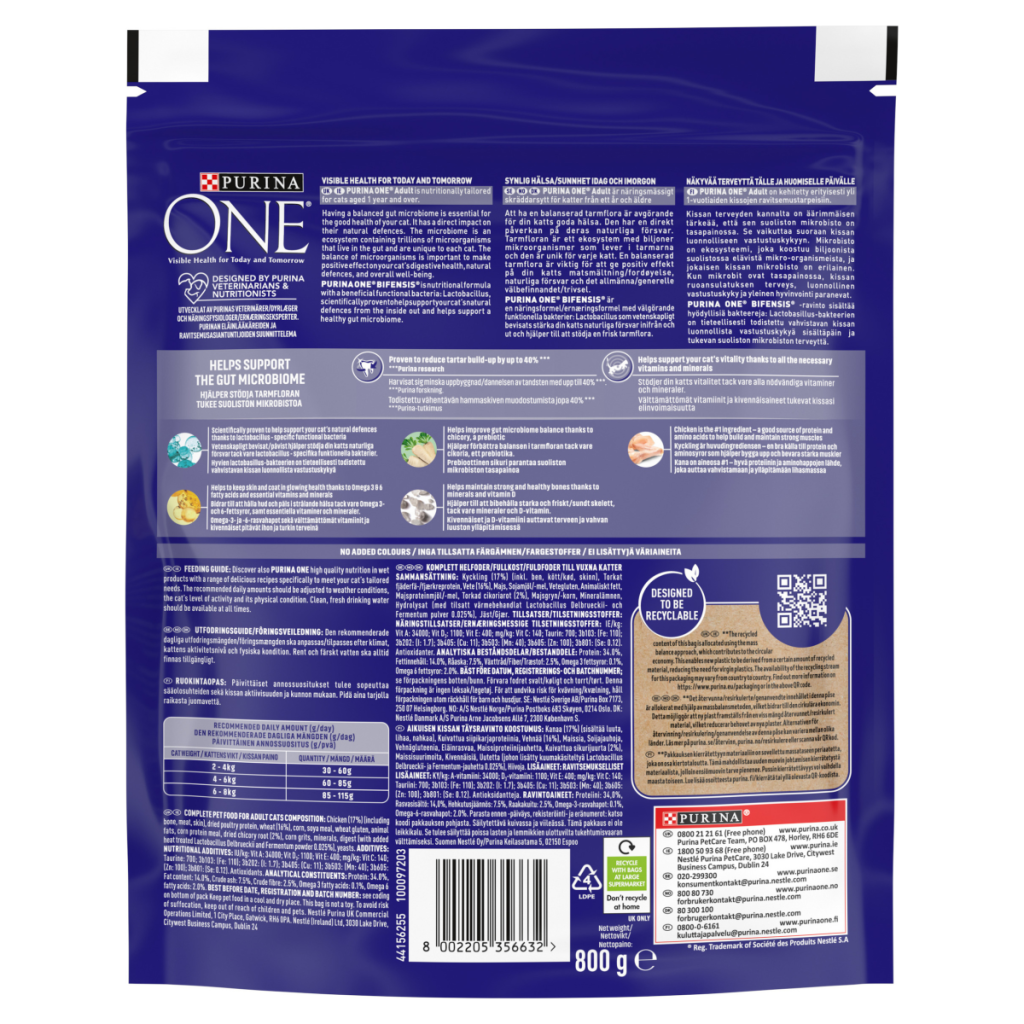 PURINA ONE Chicken Dry Cat Food 800g