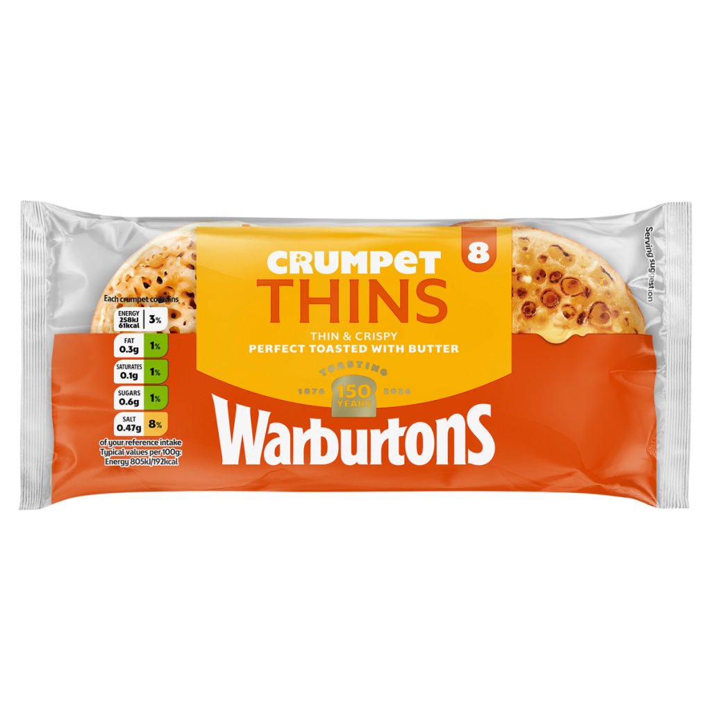 Warburtons 8 Crumpet Thins
