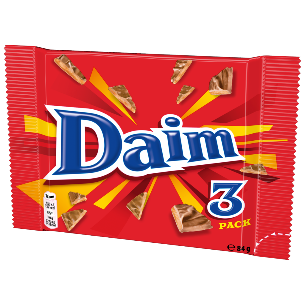 Daim Chocolate Bar 3 Pack Multipack 84g (3 x 28g)