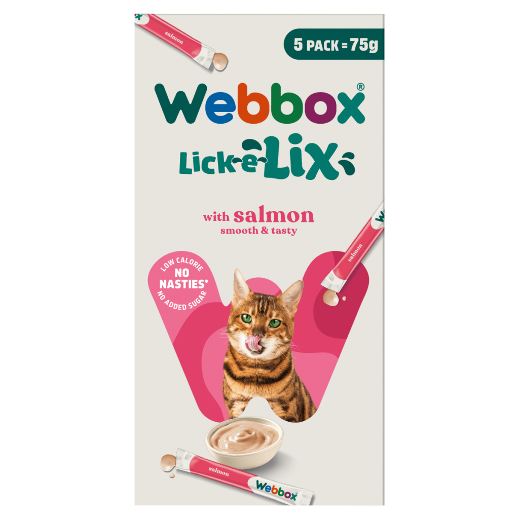 Webbox Lick-e-Lix with Salmon 5 x 15g (75g)