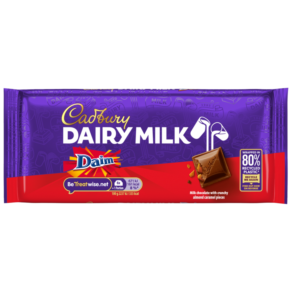 Cadbury Dairy Milk Daim Chocolate Bar 120 g