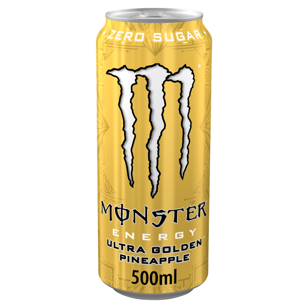 Monster Energy Drink Ultra Golden Pineapple Zero Sugar 500ml Can