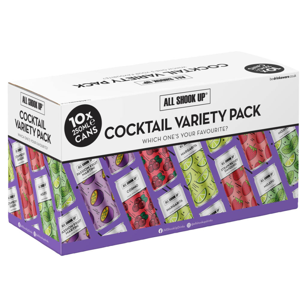 All Shook Up Cocktail Variety Pack 10 x 250ml