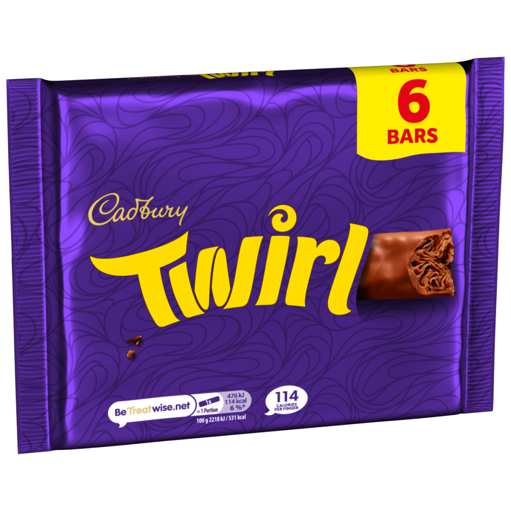 Cadbury Twirl Milk Chocolate 6pk Multipack 129 g