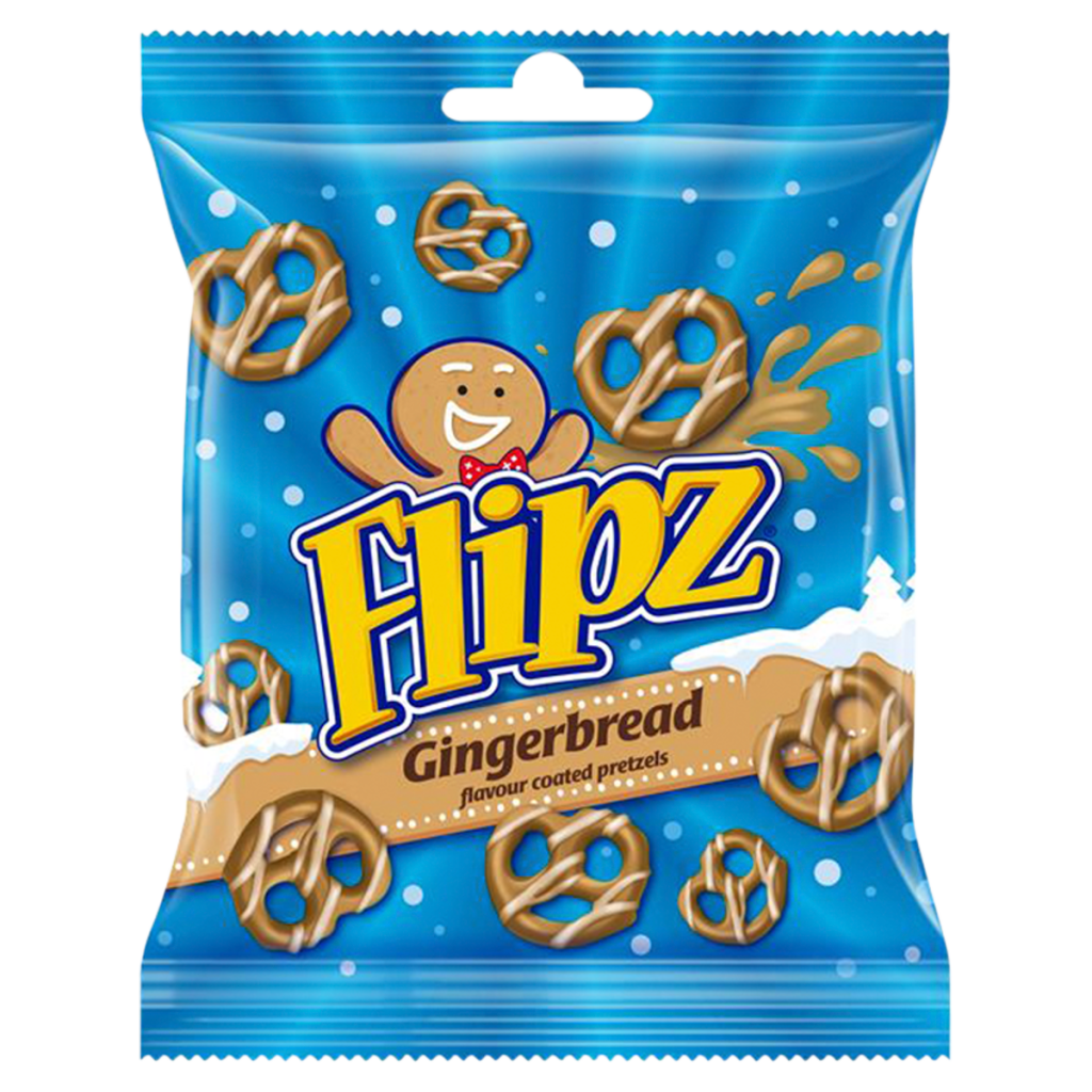 Flipz Gingerbread Flavour Coated Pretzels 150g
