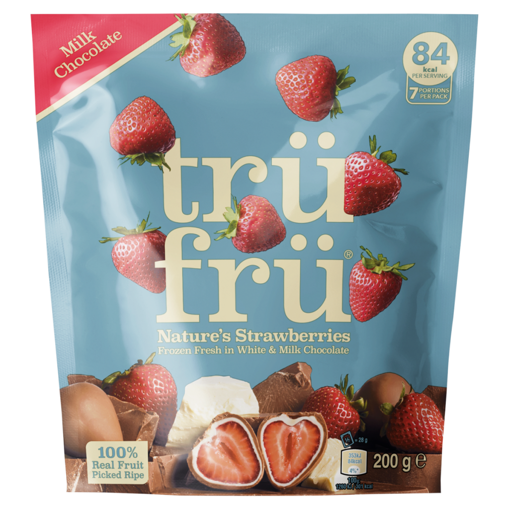Trü Frü Nature’s Strawberries Milk Chocolate 200g
