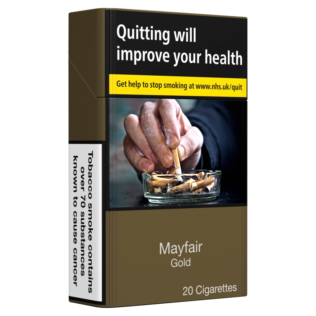 Mayfair 20 Gold Kingsize Cigarettes