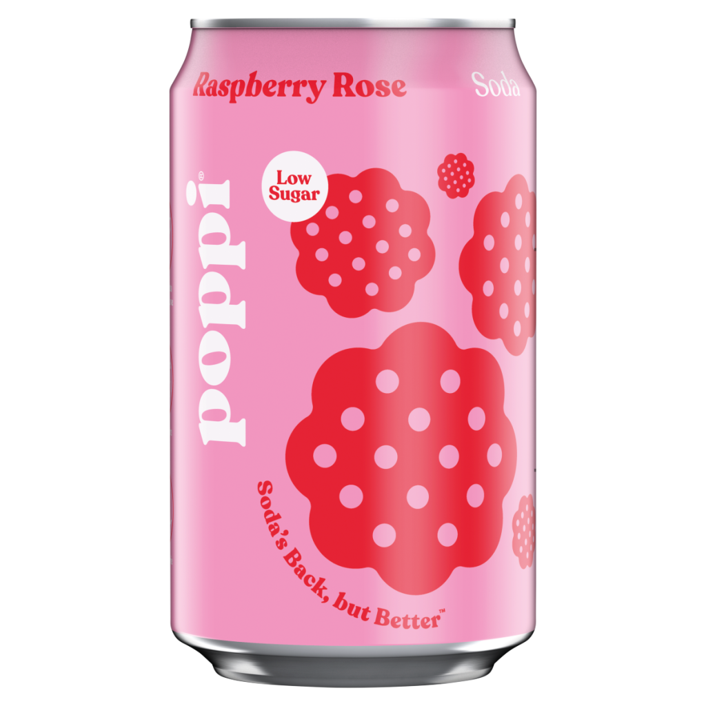 Poppi Raspberry Rose Soda 330ml