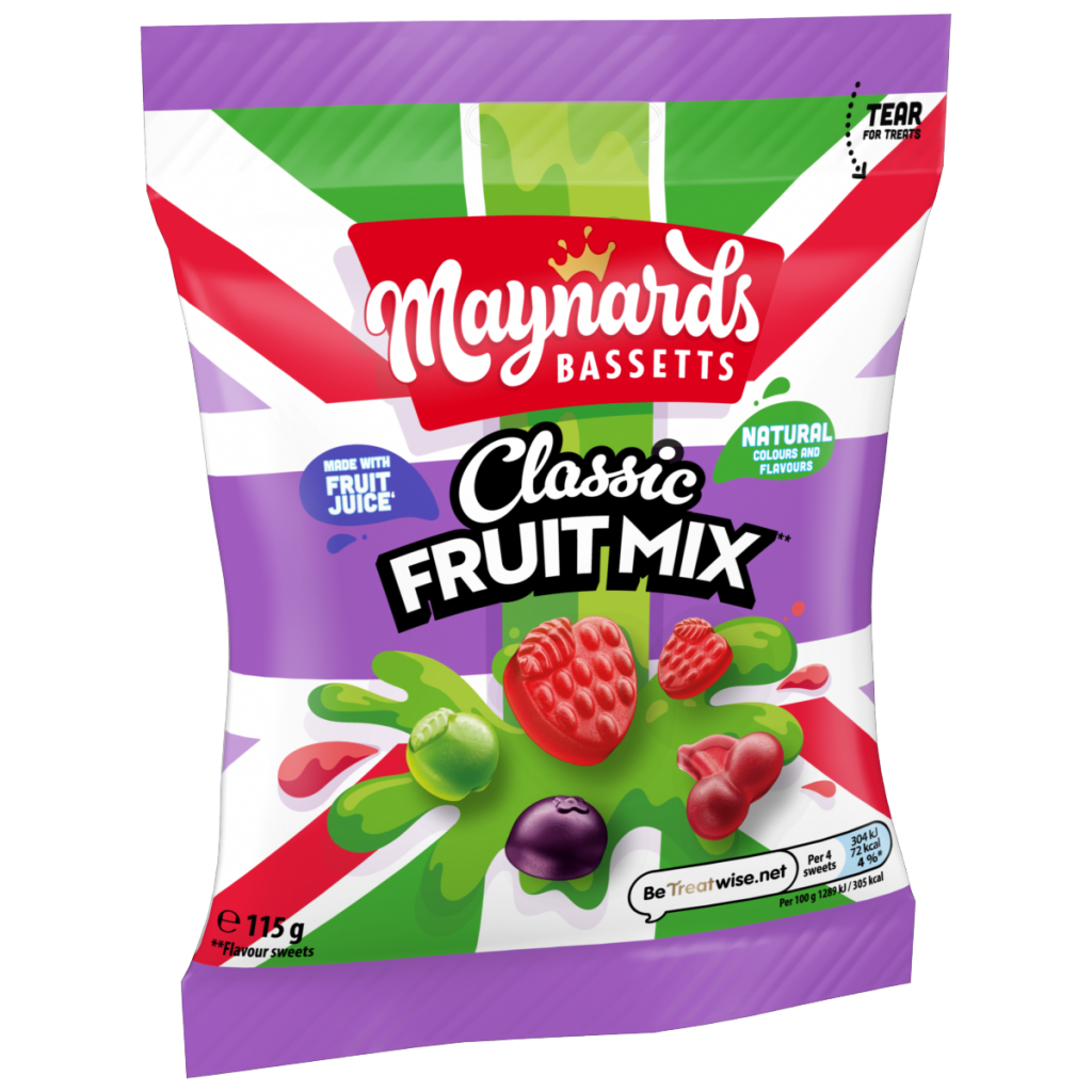 Maynards Bassetts Classic Fruit Mix Jelly 115g