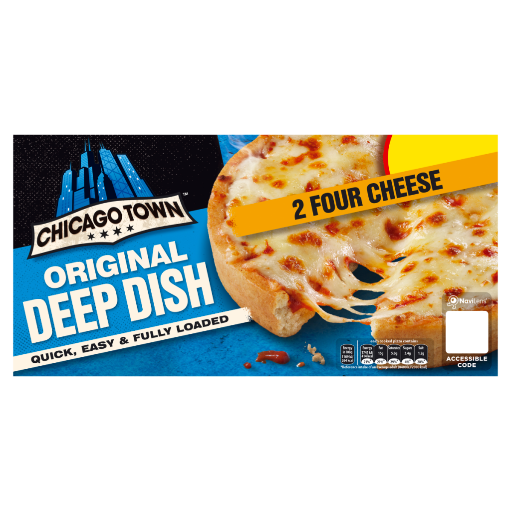 Chicago Town Original Deep Dish Four Cheese Pizzas 2 x 148g (296g)