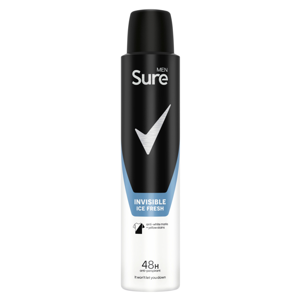 Sure Men Invisible Ice Fresh Anti-Perspirant Aerosol 200 ml