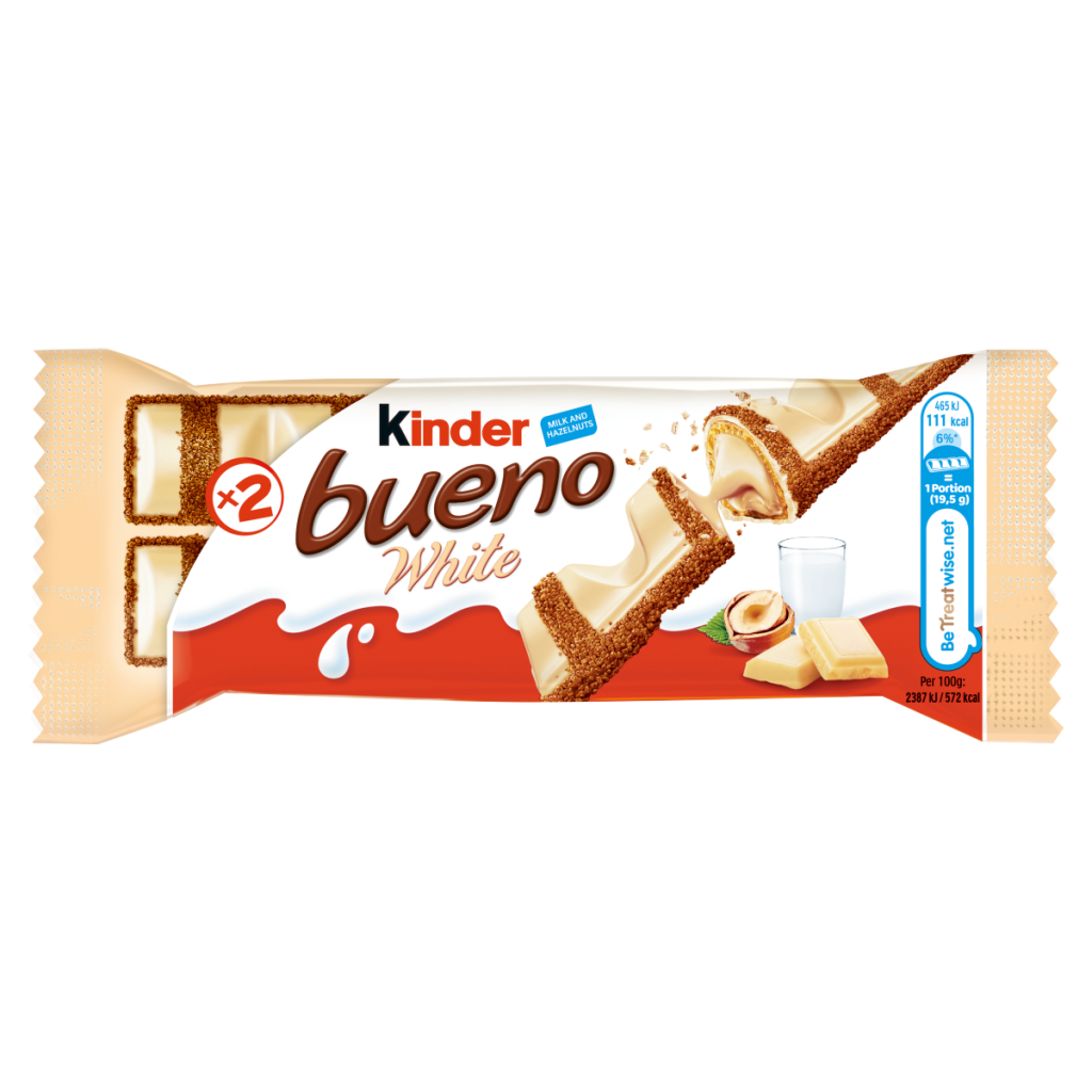 Kinder Bueno White Milk and Hazelnuts 19.5g x 2 (39g)