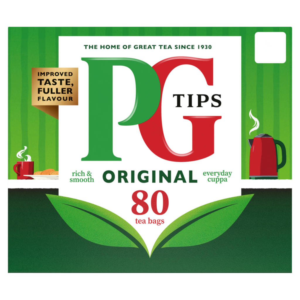 PG Tips Original 80 Tea Bags 250g
