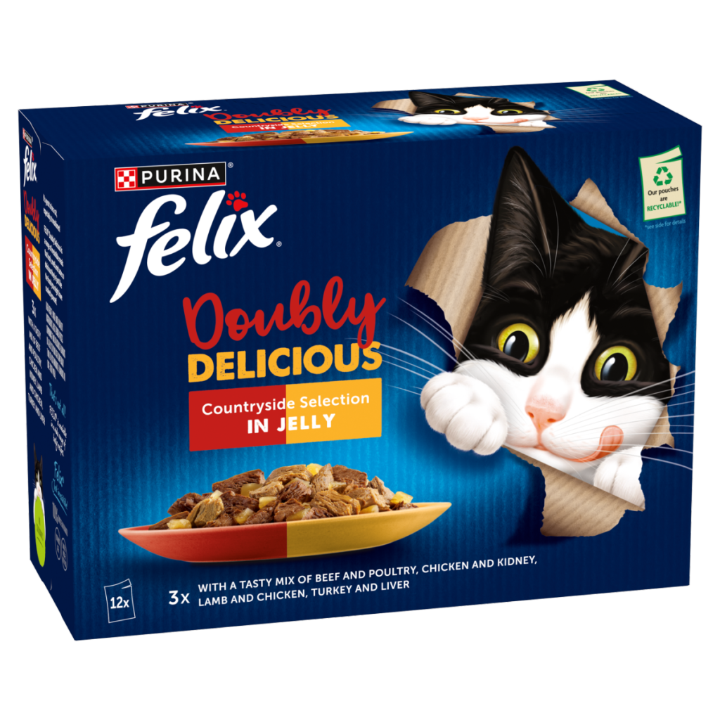 FELIX Doubly Delicious Countryside Selection Wet Cat Food 12x85g