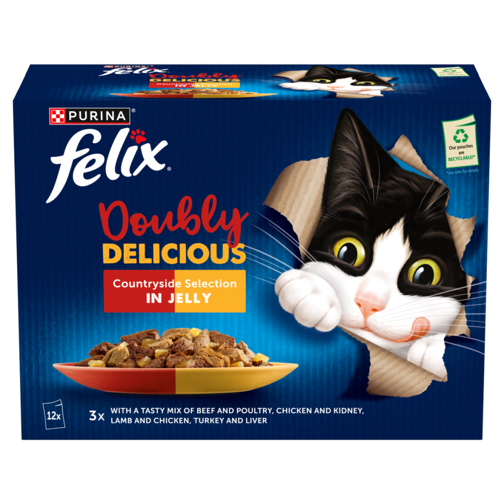 FELIX Doubly Delicious Countryside Selection Wet Cat Food 12x85g