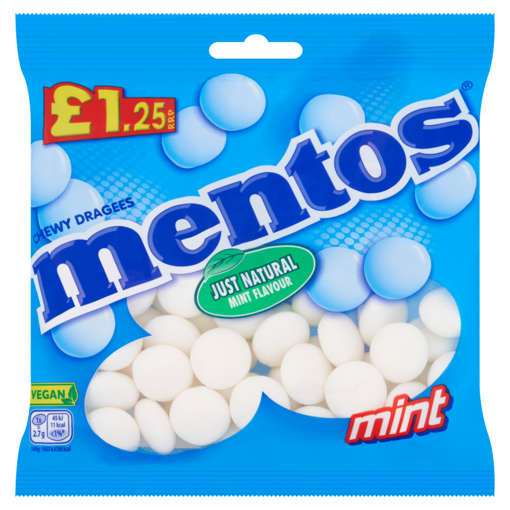 Mentos Chewy Dragees Mint Flavour 135g