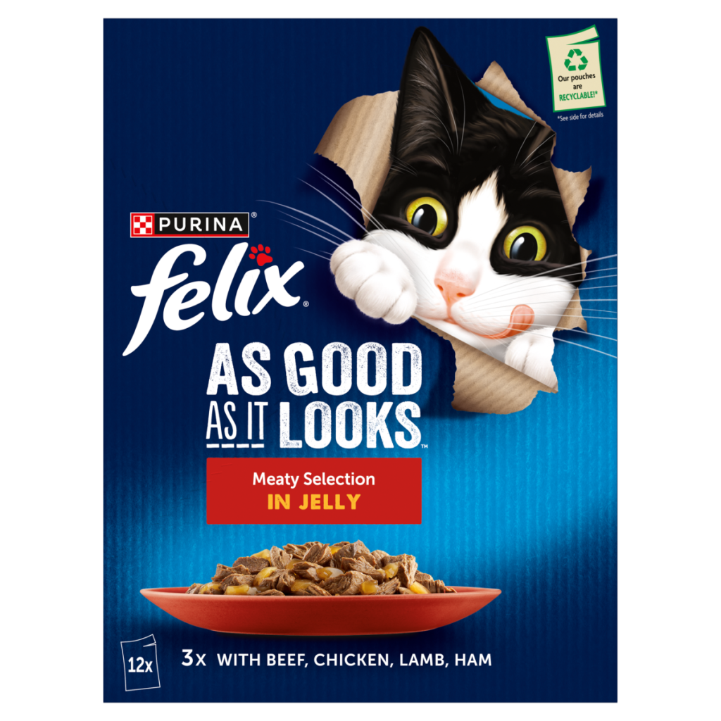 FELIX As Good As it Looks Meaty Selection in Jelly Wet Cat Food 12x85g