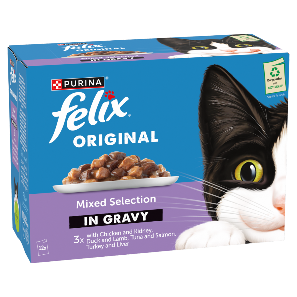 FELIX Original Mixed Selection in Gravy Wet Cat Food 12x85g