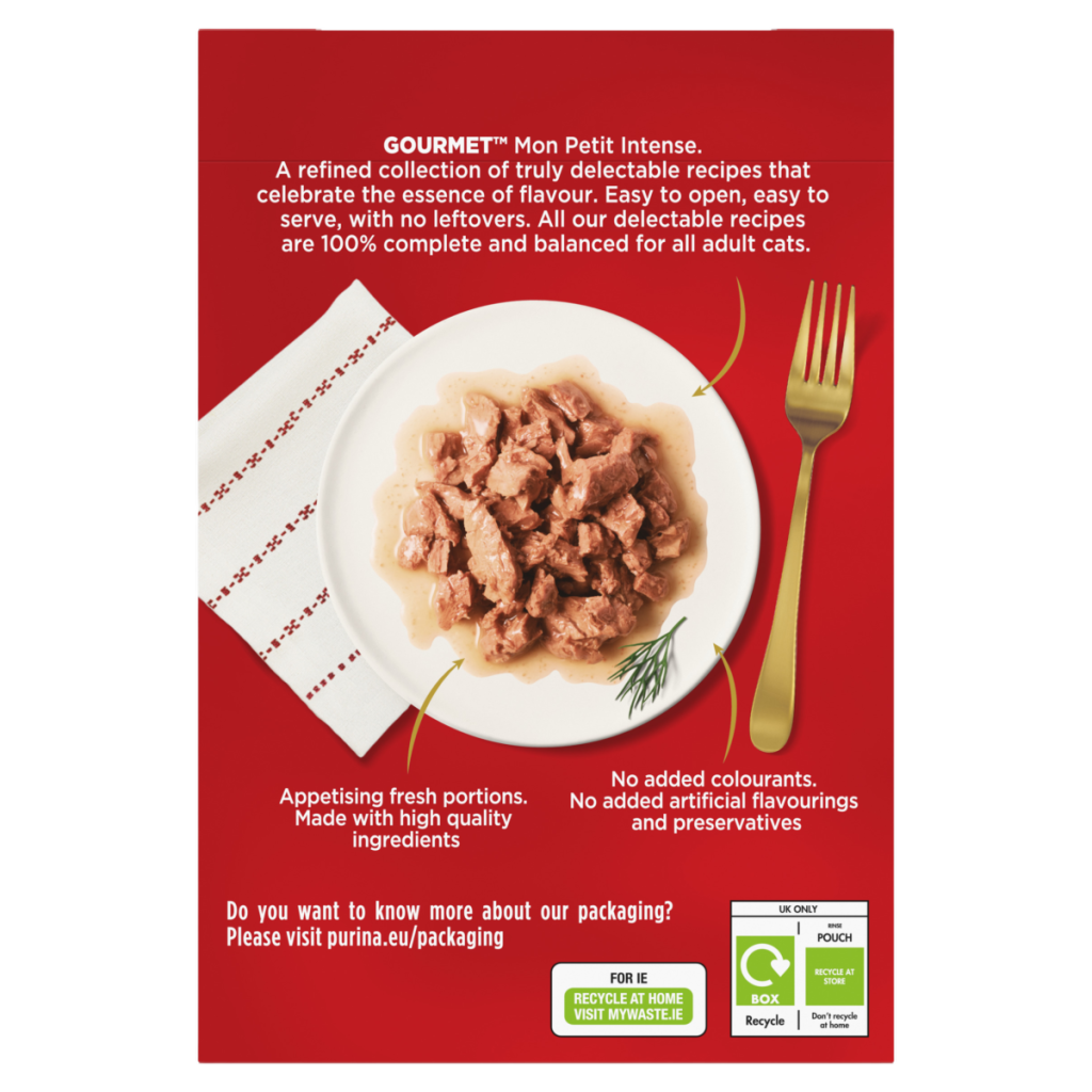 GOURMET Mon Petit Intense Duck, Chicken, Turkey Wet Cat Food 6x50g