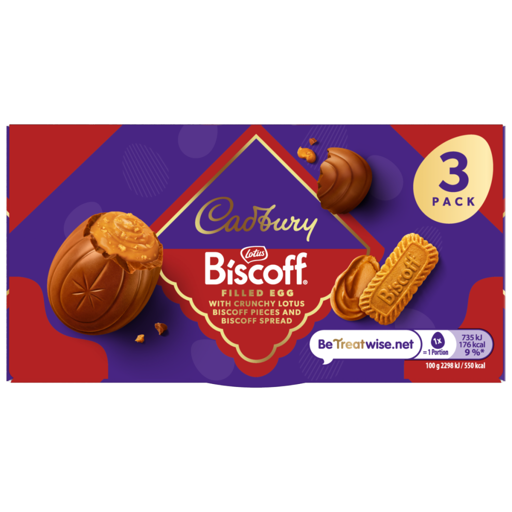 Cadbury Biscoff Filled Egg 3 pack 96 g