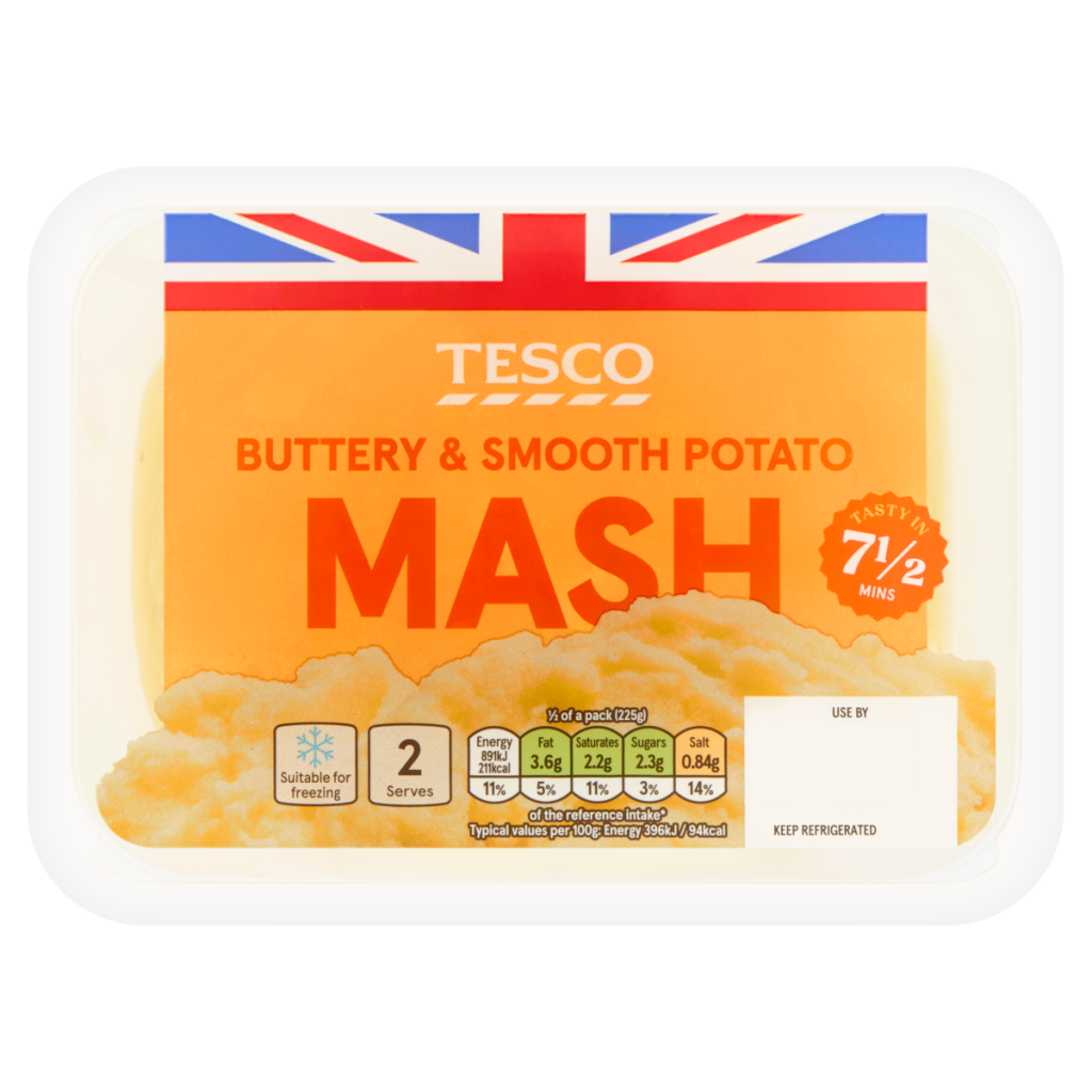 Tesco Buttery & Smooth Potato Mash 450g