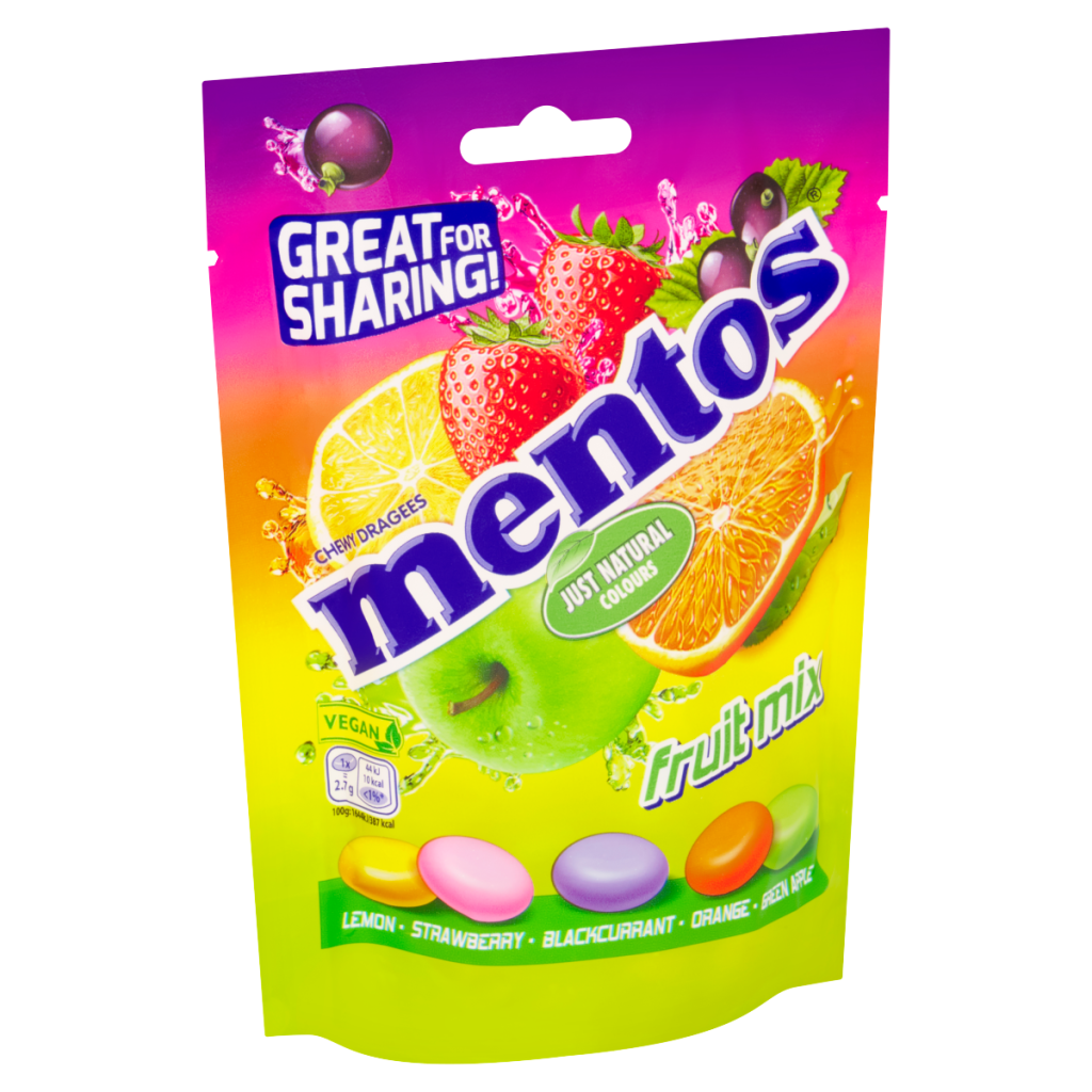 Mentos Fruit Mix Chewy Dragees 140g