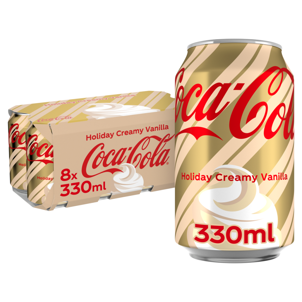 Coca-Cola Holiday Creamy Vanilla 8 x 330ml Cans