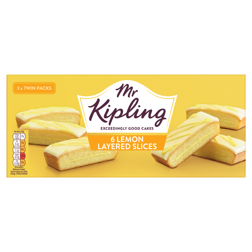 Mr Kipling 6 Lemon Layered Slices