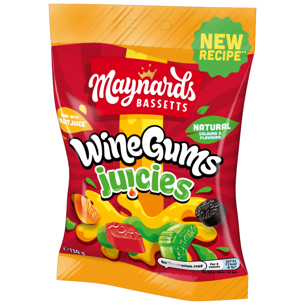 Maynards Bassetts Wine Gums Juicies Sweets Sharing Bag 130g