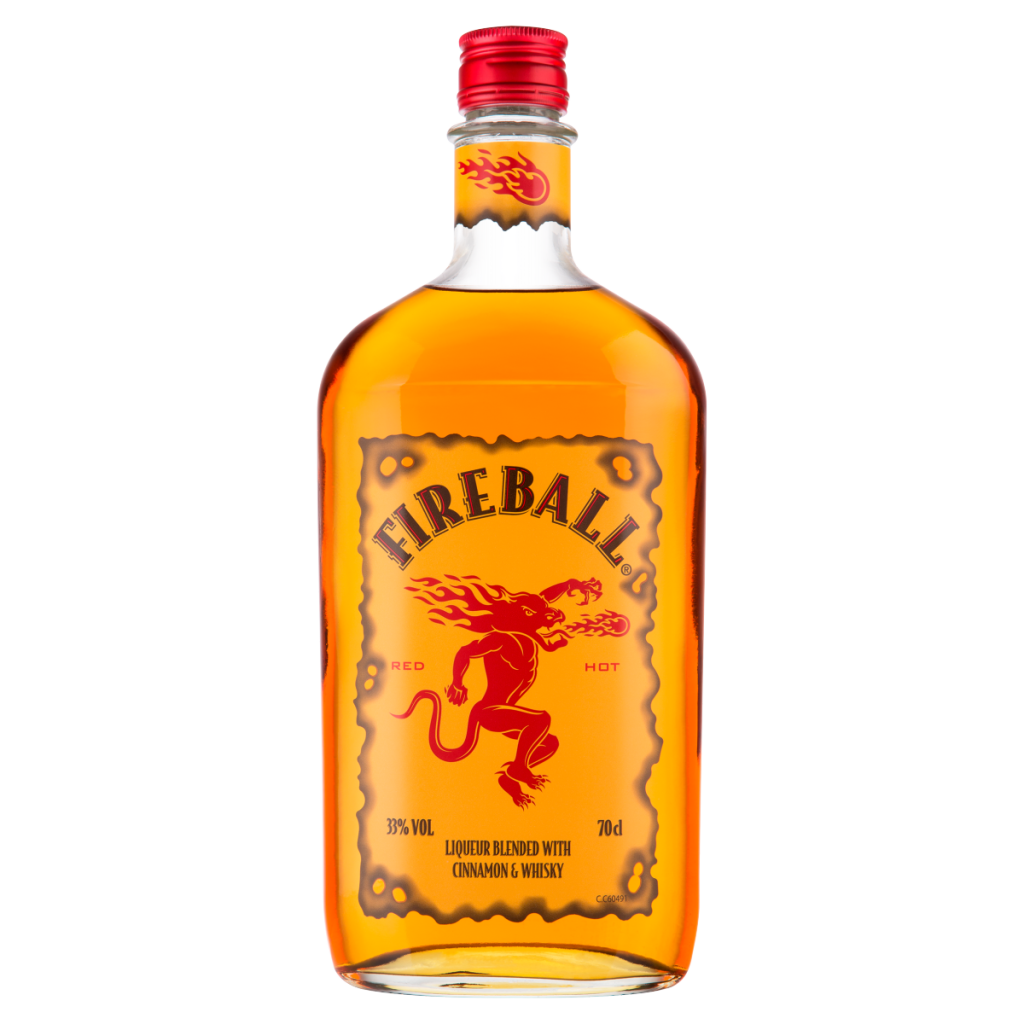 Fireball Cinnamon Whisky Liqueur 70cl ABV 33%