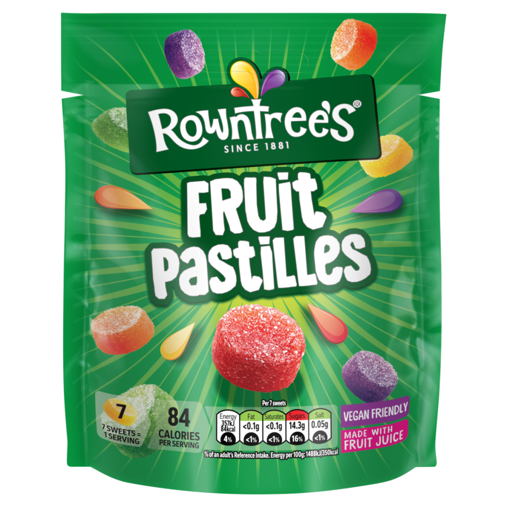 Rowntrees Fruit Pastilles Other Soft Sugar 143g