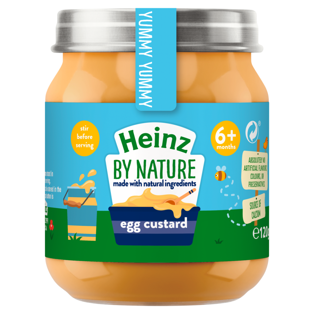 Heinz Baby Food Egg Custard Jar 6x120g