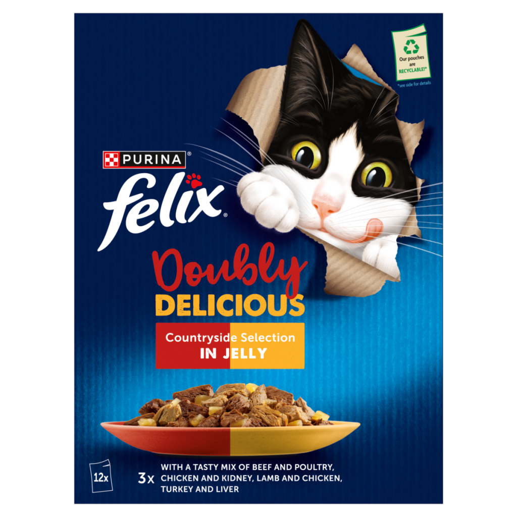 FELIX Doubly Delicious Countryside Selection Wet Cat Food 12x85g
