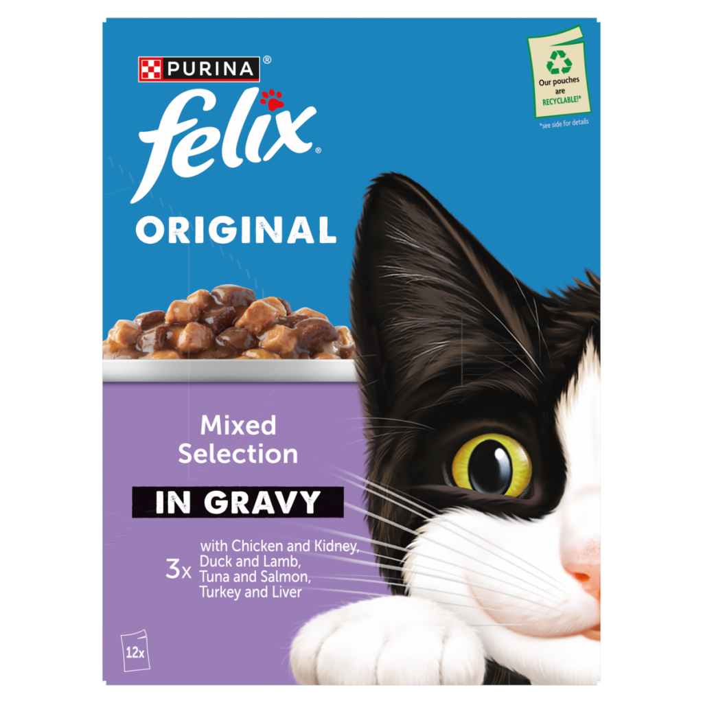 FELIX Original Mixed Selection in Gravy Wet Cat Food 12x85g