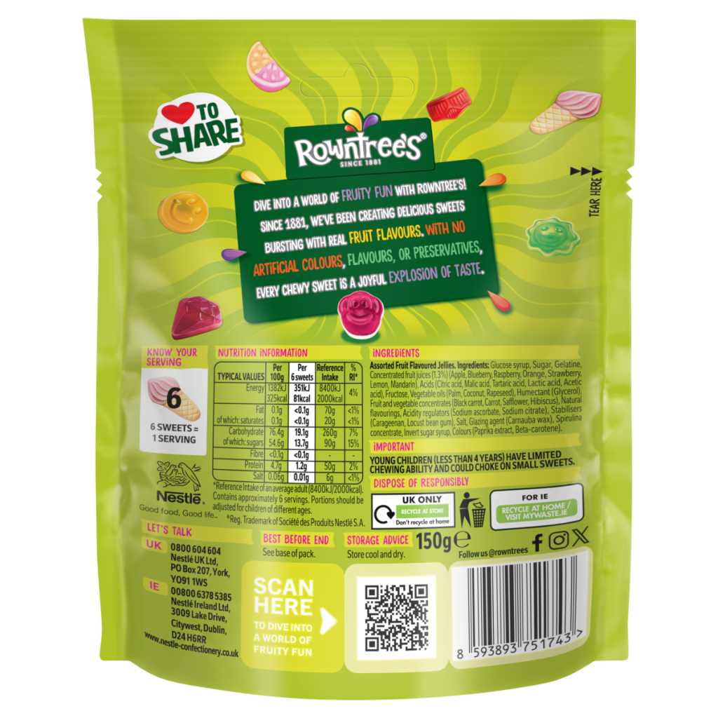 Rowntrees Randoms Other Soft Sugar 150g