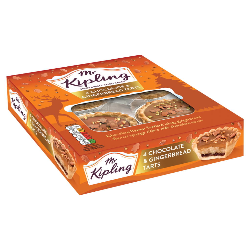 Mr Kipling 4 Chocolate & Gingerbread Tarts