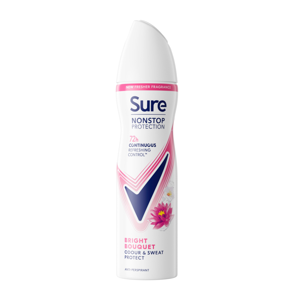Sure Nonstop Protection Bright Bouquet Anti-Perspirant Aerosol 150 ml