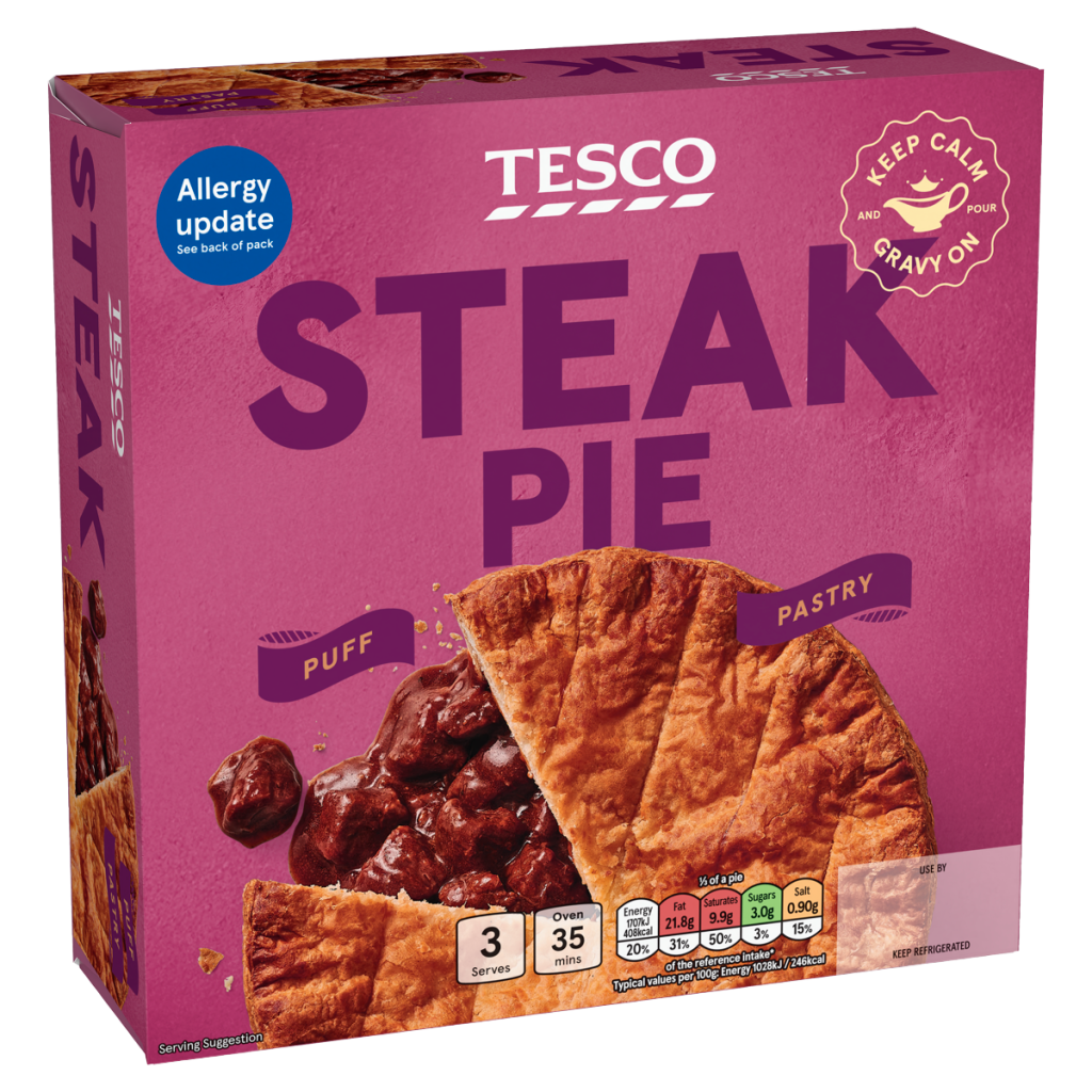 Tesco Steak Pie 500g