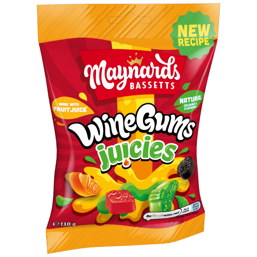 Maynards Bassetts Wine Gums Juicies Sweets Sharing Bag 130g