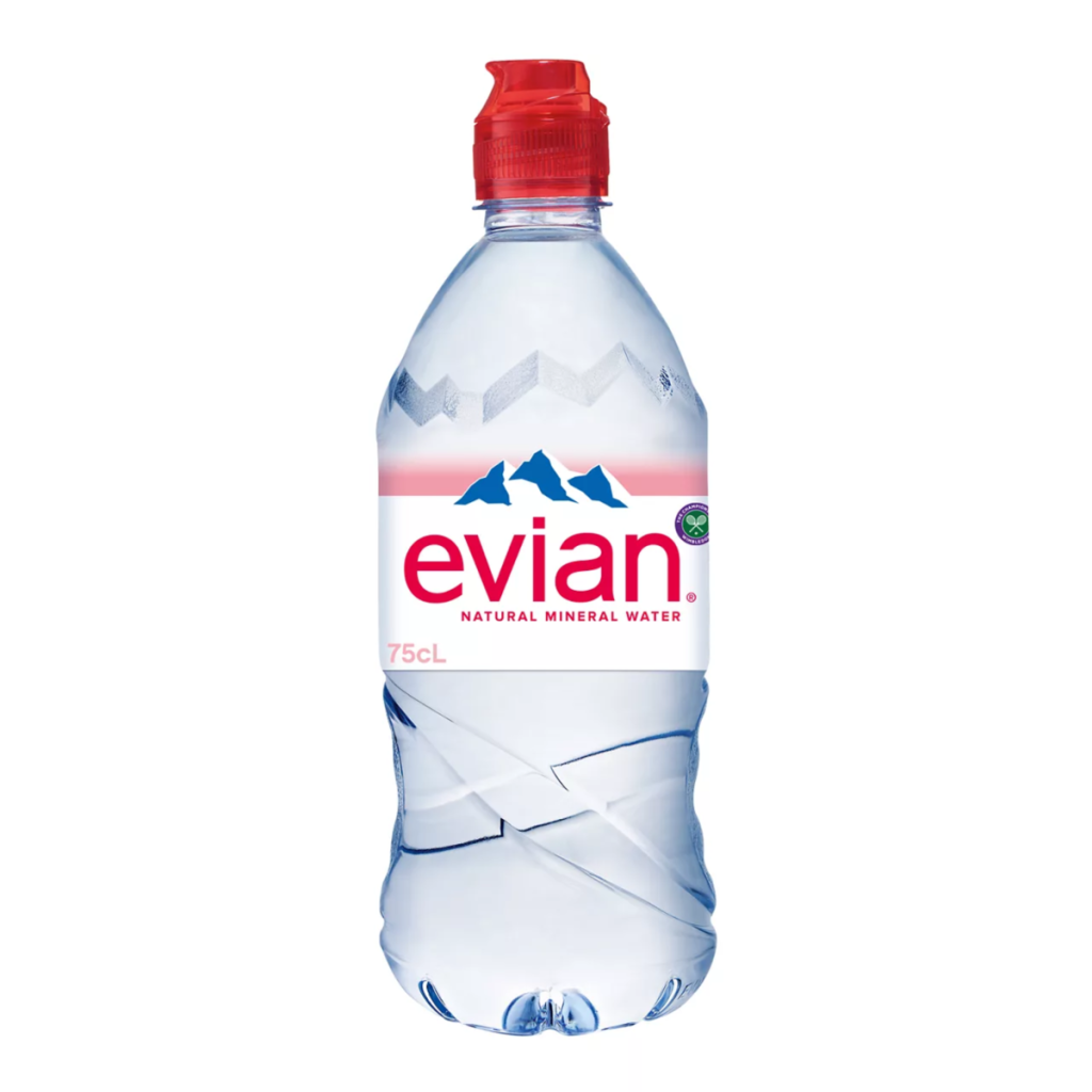 Evian Natural Bottled Mineral Still Water 750ml