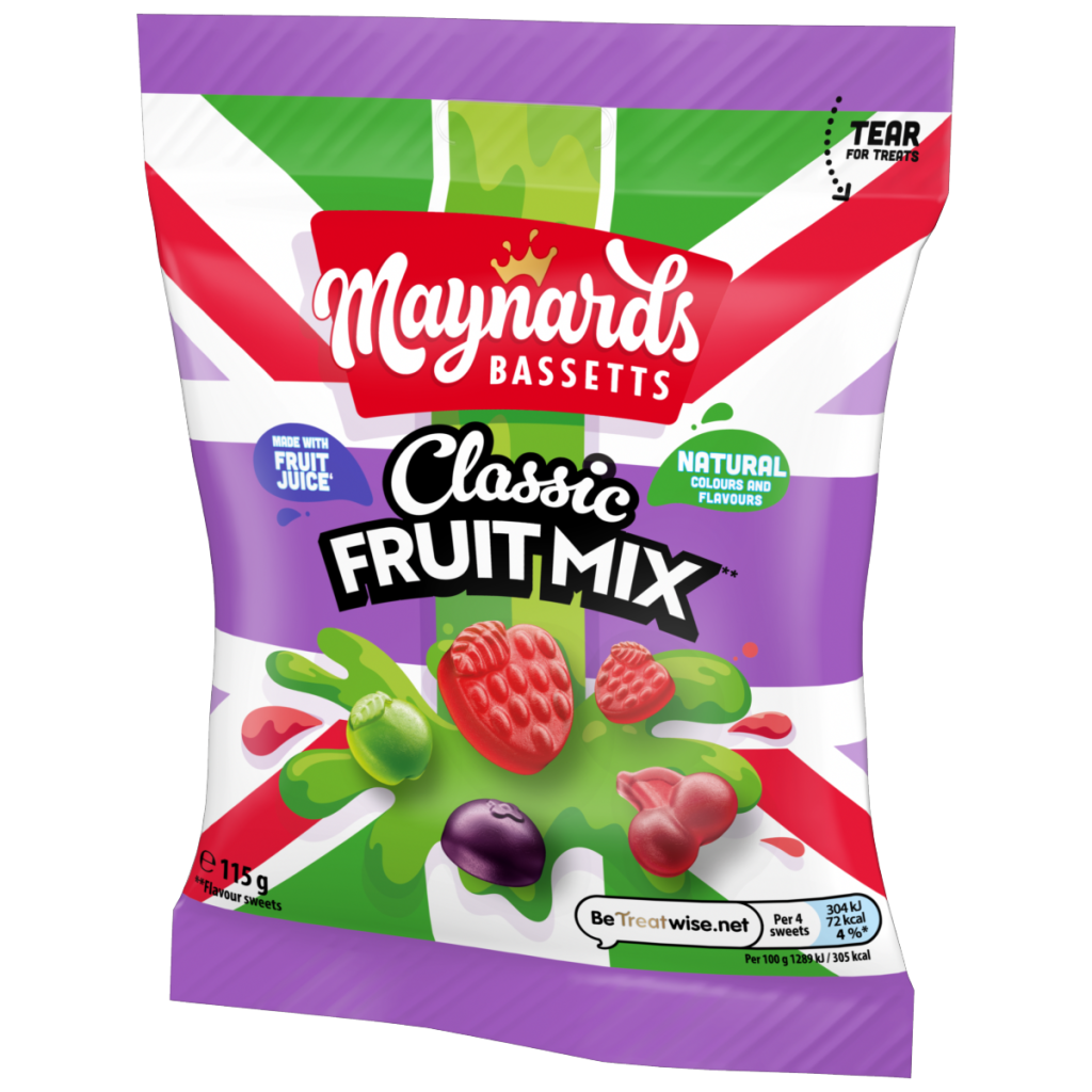 Maynards Bassetts Classic Fruit Mix Jelly 115g